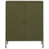 Lady Jillian -  Storage Cabinet Olive Green 80x35x101,5 cm Steel - Model 3